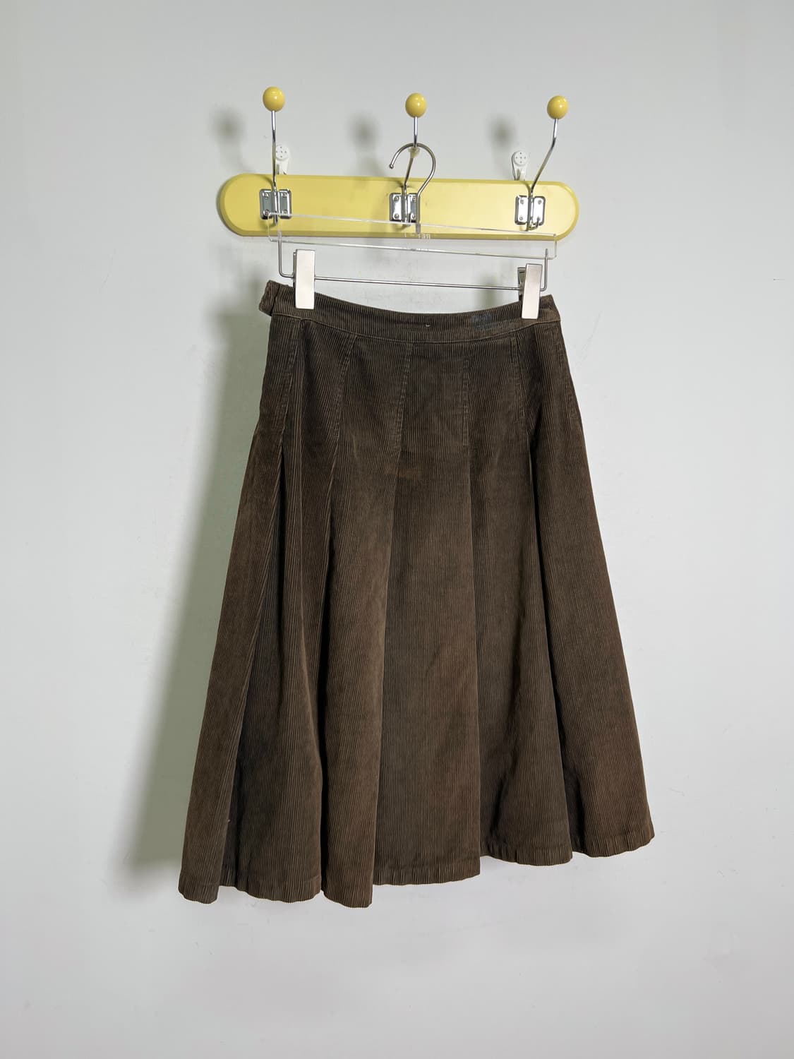 미우미우 코듀로이 플리츠 스커트 브라운 상품이미지4