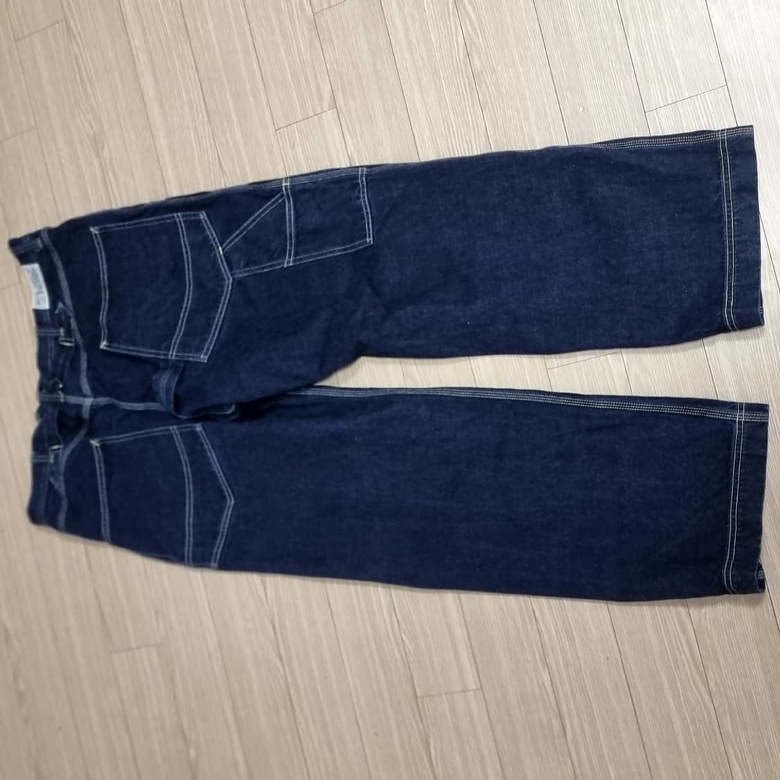 대륙아메카지 레드토네이도 아메카지데님 워크 오버롤팬츠 (다크블루) 상품이미지4