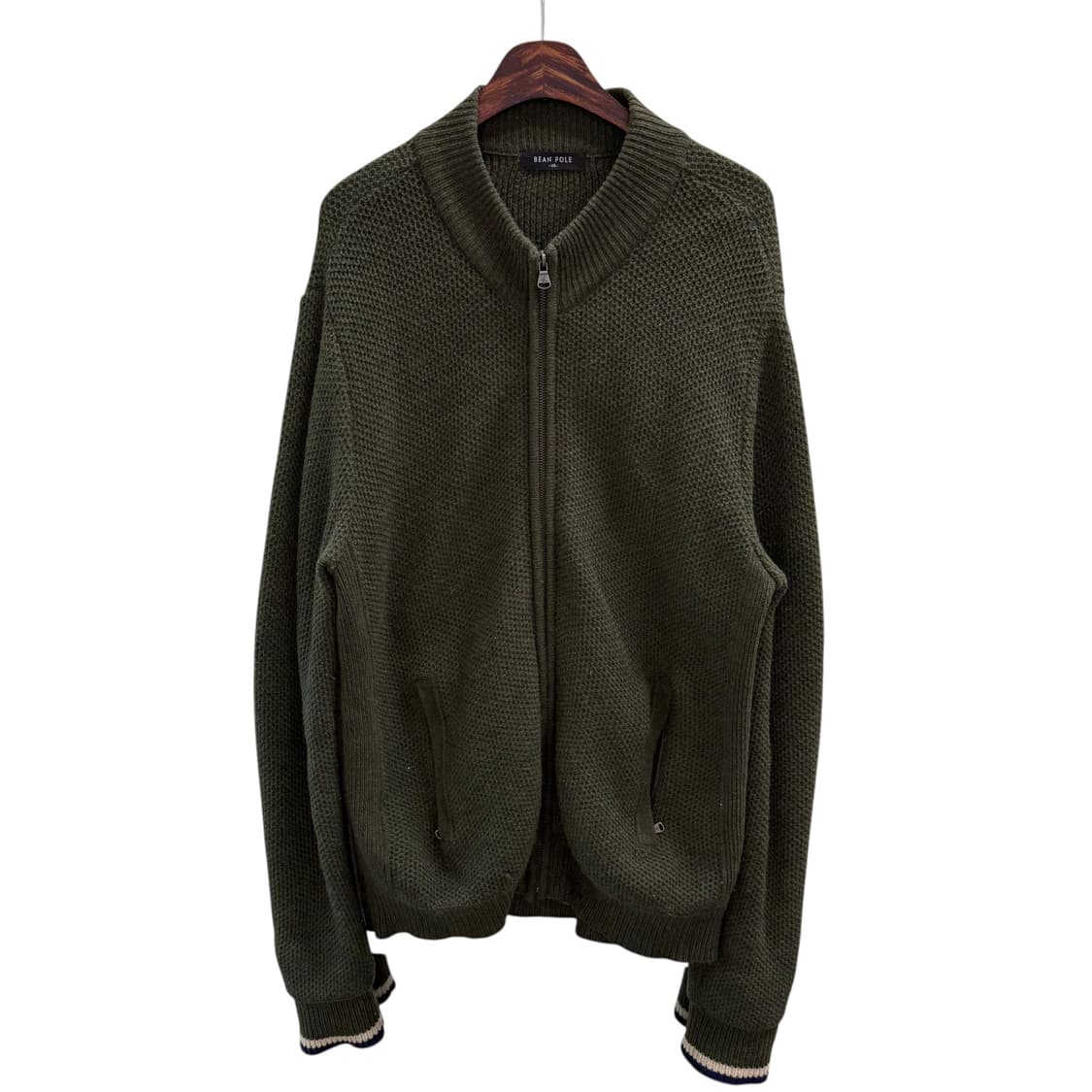 [XL] 빈폴 카키 니트집업 상품이미지3