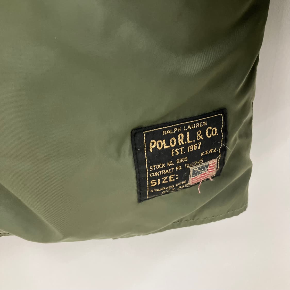 폴로 랄프로렌 카키 N3B 밀리터리 파카 M 상품이미지6