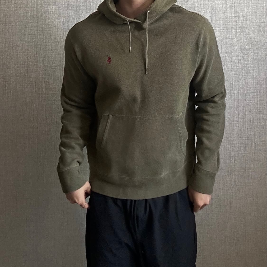 폴로 랄프로렌 엘보우 패치 후드티 L 상품이미지1