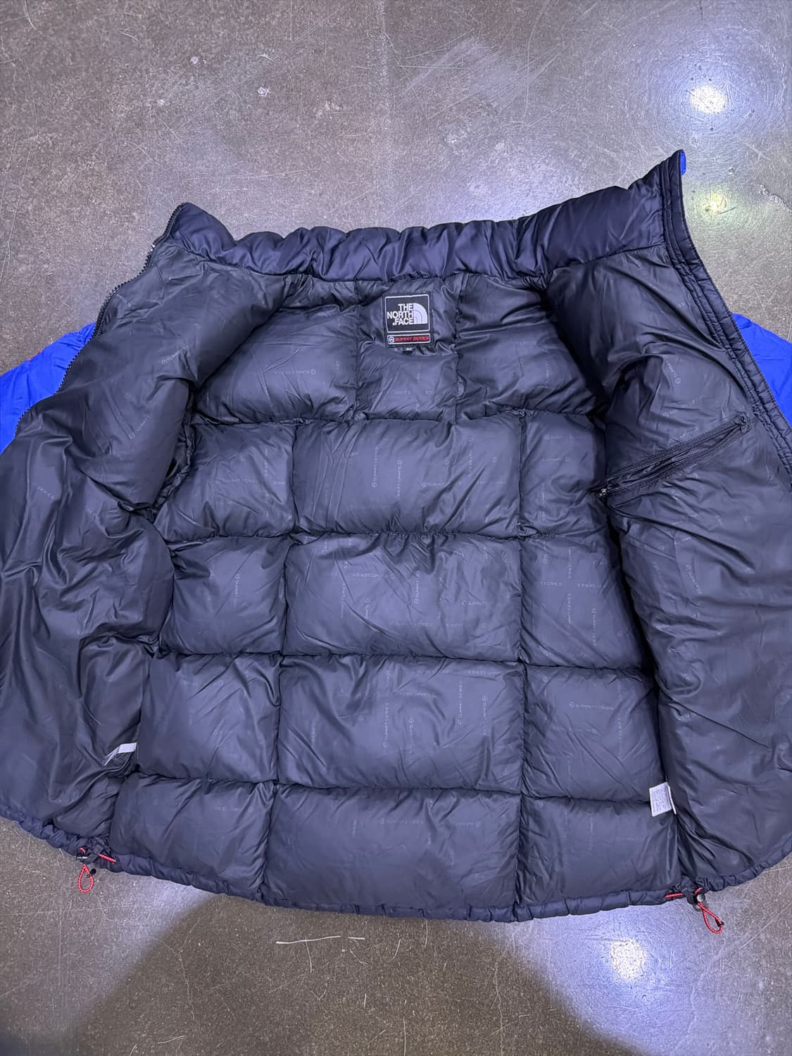 노스페이스 써밋 로체 800 구스다운 패딩 점퍼 블루 95 상품이미지10