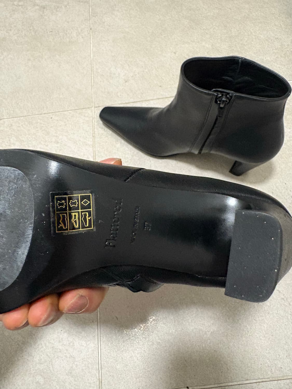 flattered 플래터드 앵클 힐 부츠 37사이즈 상품이미지3