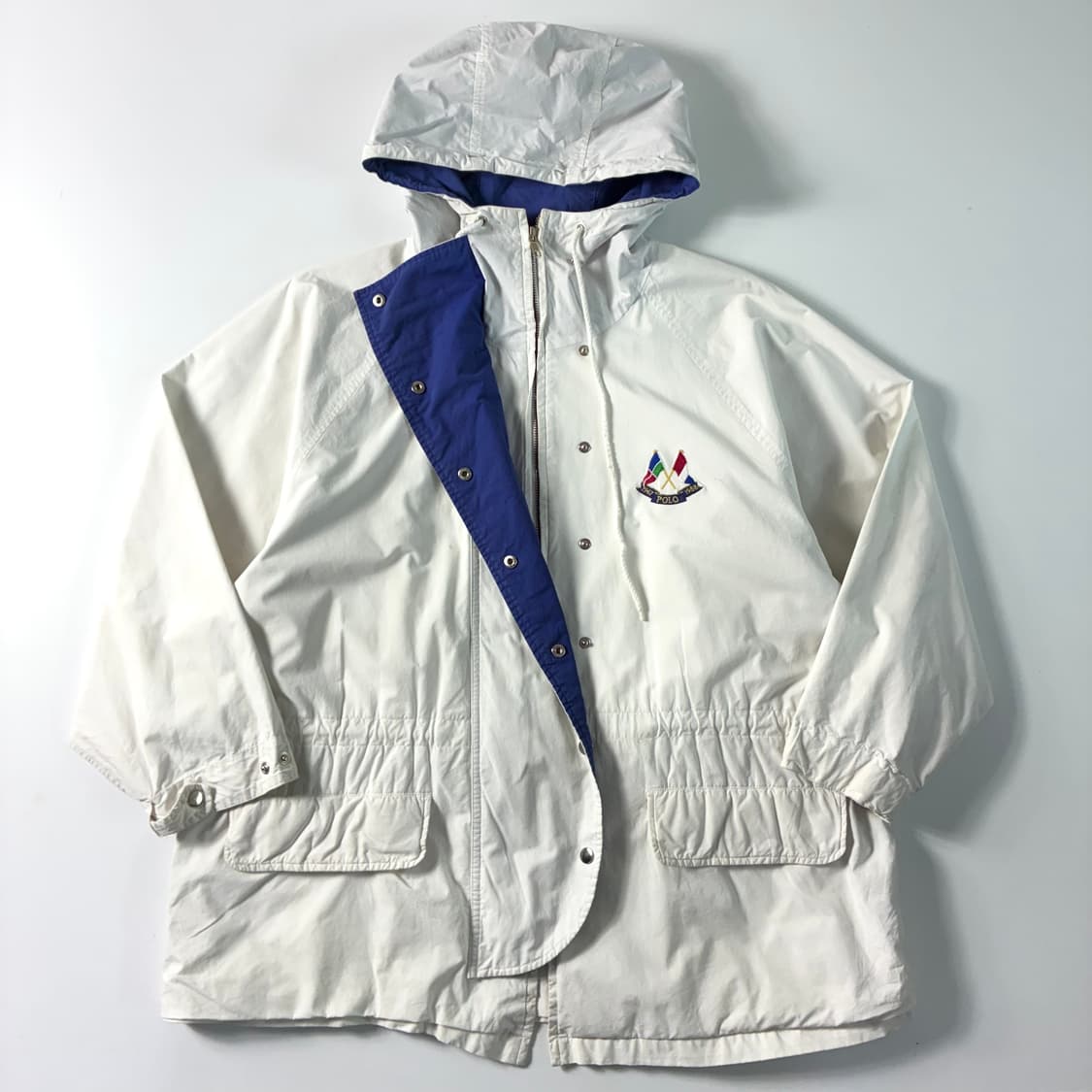 Polo 폴로 랄프로렌 80‘s 코튼 크로스 플레그 후드자켓 상품이미지3