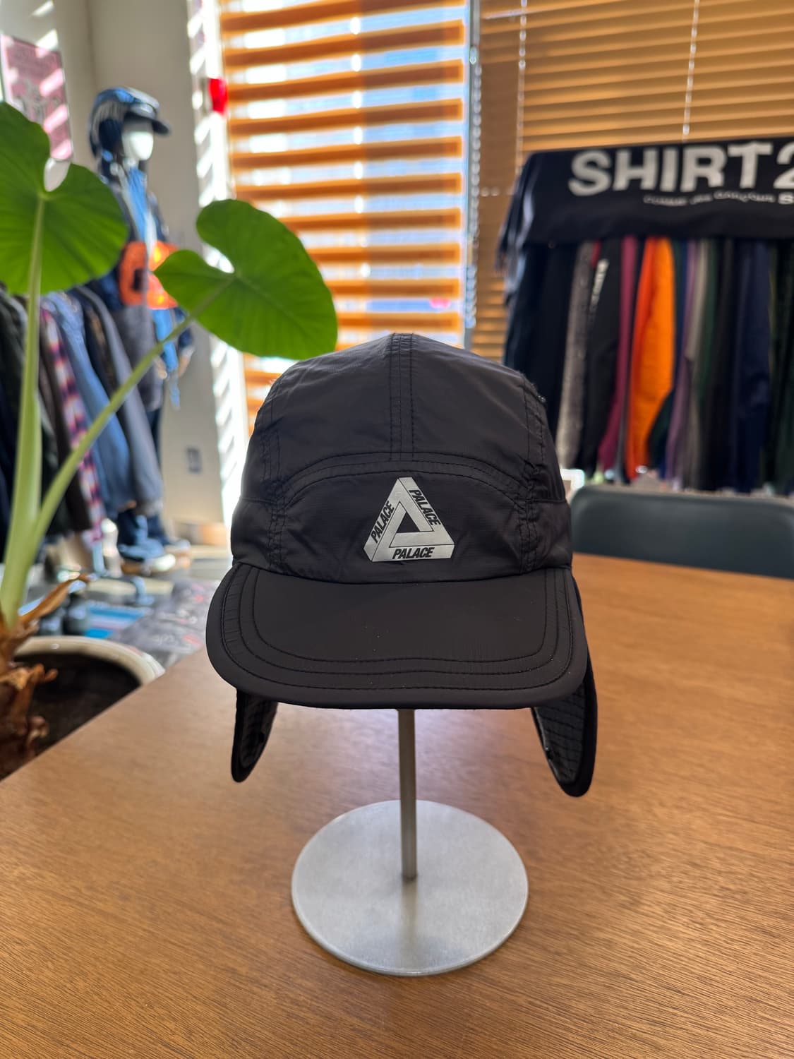 [OS] 팔라스 그리드 플리스 리버시블 이어플립 햇 블랙  상품이미지2