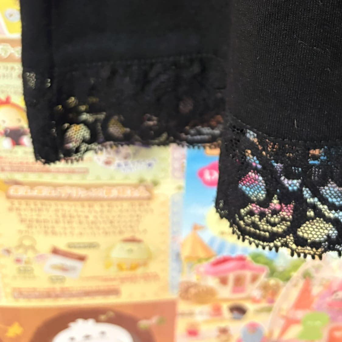 (이체시에눌) axes femme 엑시즈팜 블랙 레이스 큐빅 반팔 상품이미지5