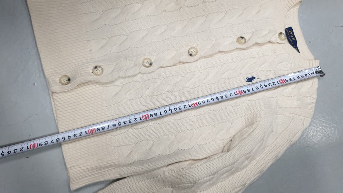 폴로 랄프로렌 케이블 니트 가디건 M 상품이미지6