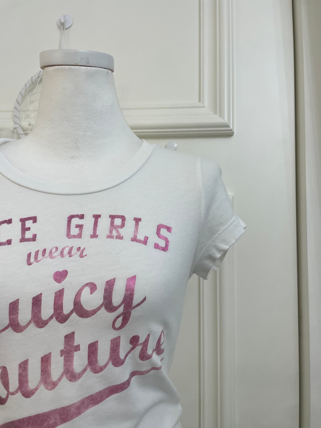 JUICY COUTURE pink print basic top 상품이미지6