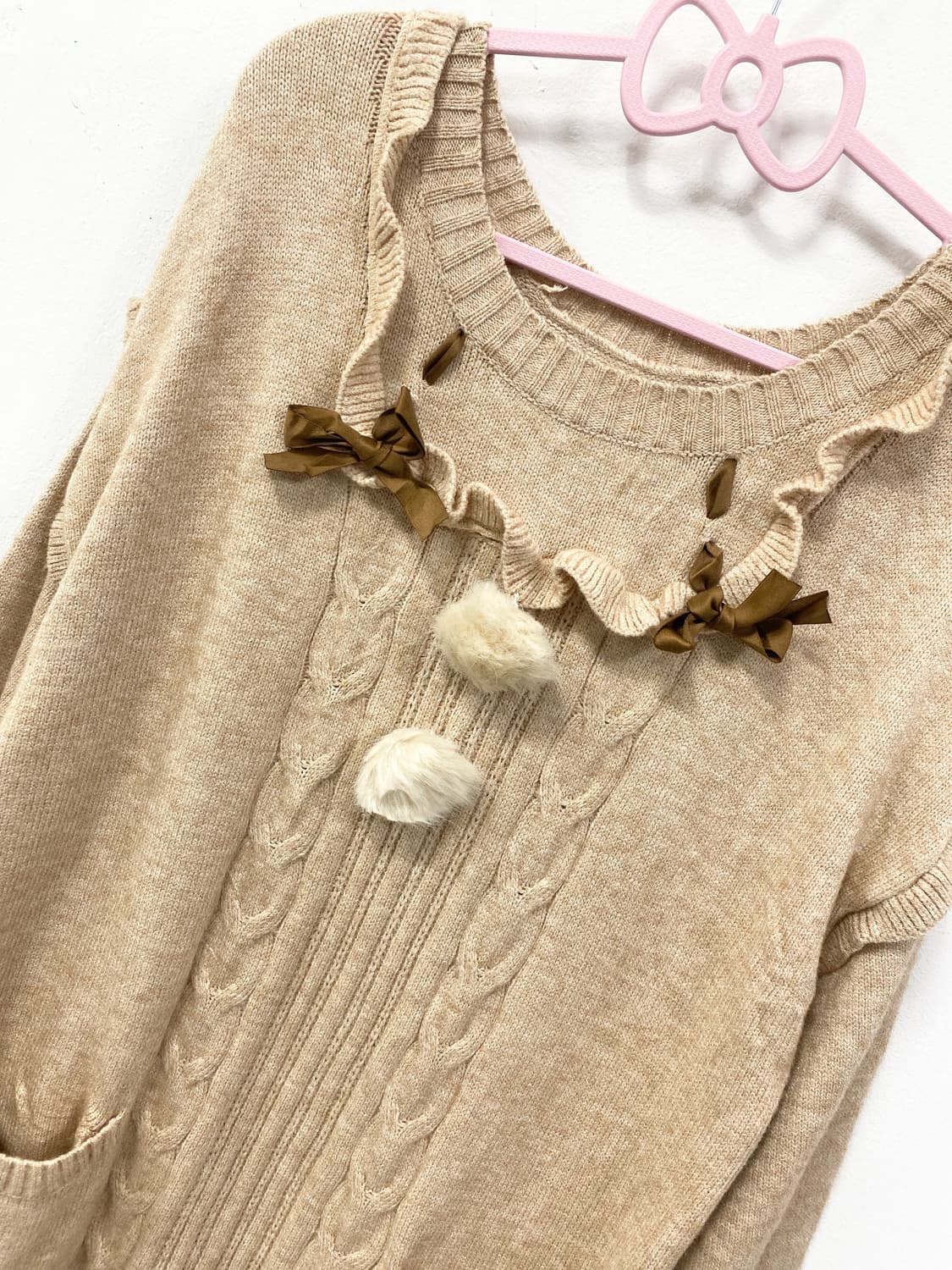 라떼갸루 🧸 리락쿠마 폼폼이 원피스 상품이미지6