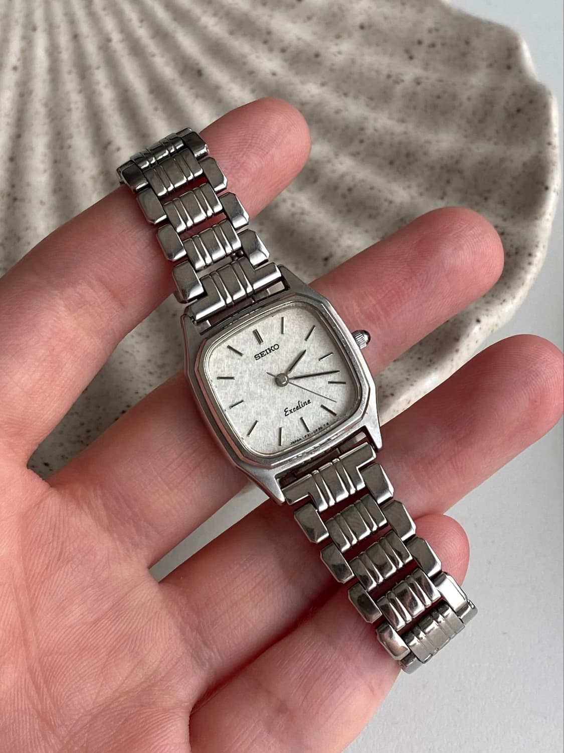 Seiko 세이코 exceline 엑셀린 스노우 스퀘어 쿼츠 상품이미지5