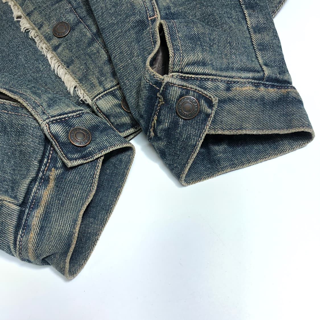 아베크롬비 90s 데미지드 쉐르파 데님자켓 XL 상품이미지7