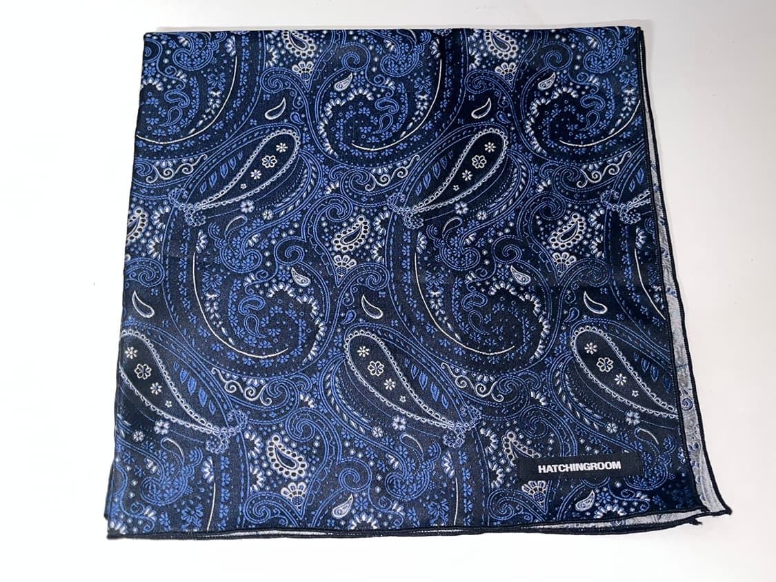 해칭룸 Paisley Bandana Scarf Blue 상품이미지2