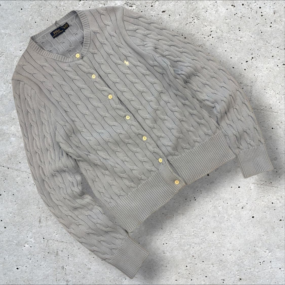 [XL] 폴로 랄프로렌 케이블 니트 가디건 하늘 D485 상품이미지1