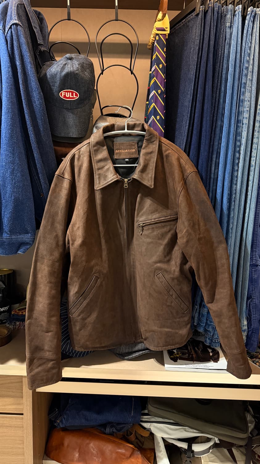 알리발 고트스킨 30s 스포츠 레더자켓 상품이미지1