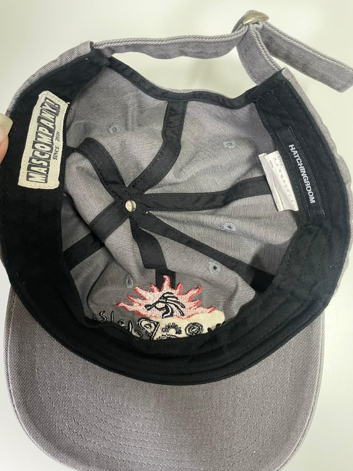 마스컴퍼니 해칭룸 코코펠리 캡 차콜 상품이미지6