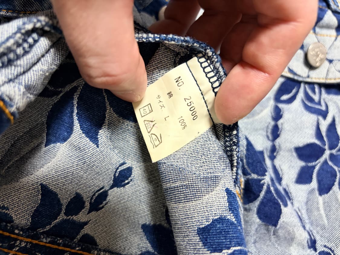 Pikake flower design 데님자켓 상품이미지6