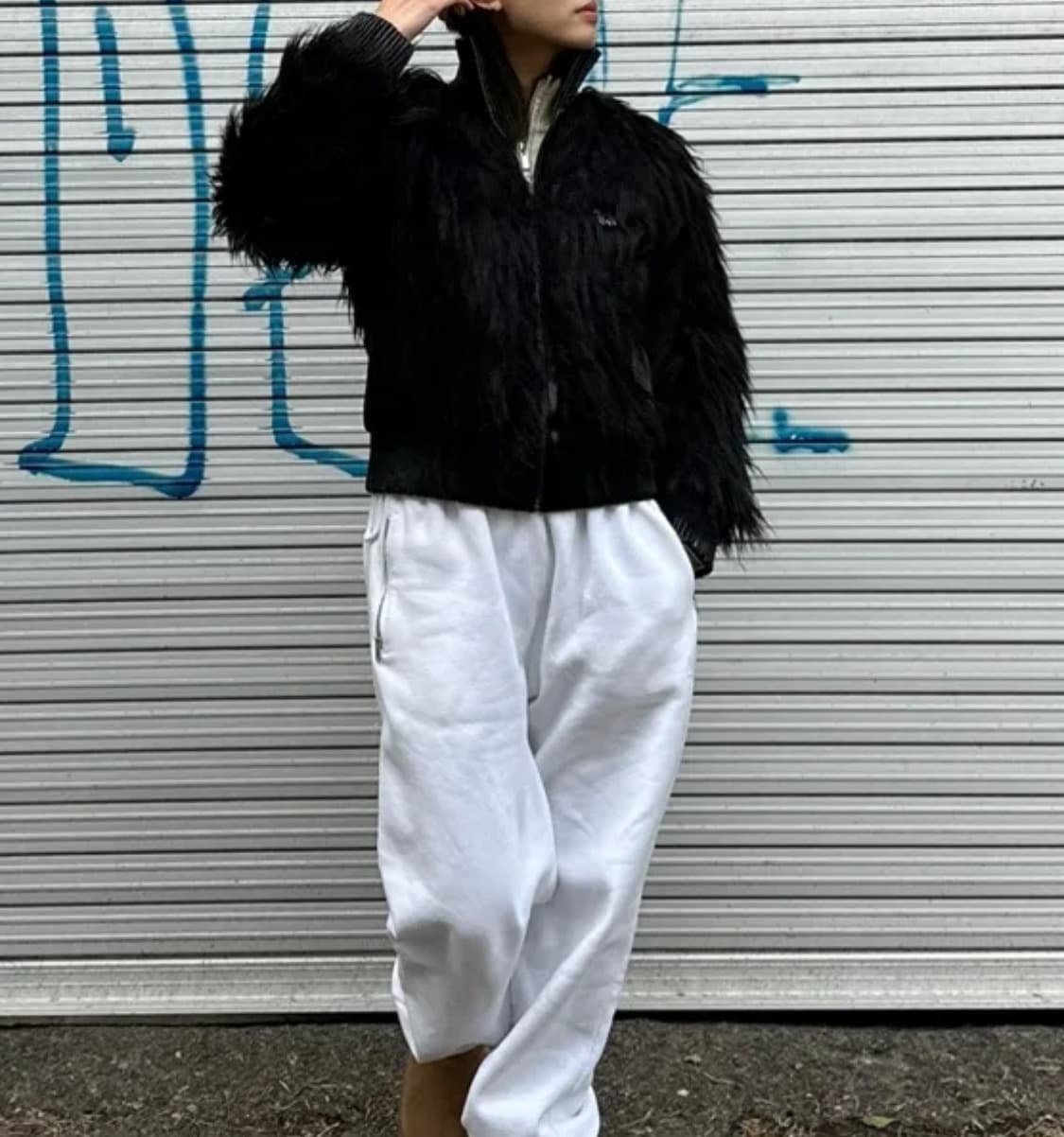 스컬프터 Faux Mongolian Shearling Jacket 상품이미지2