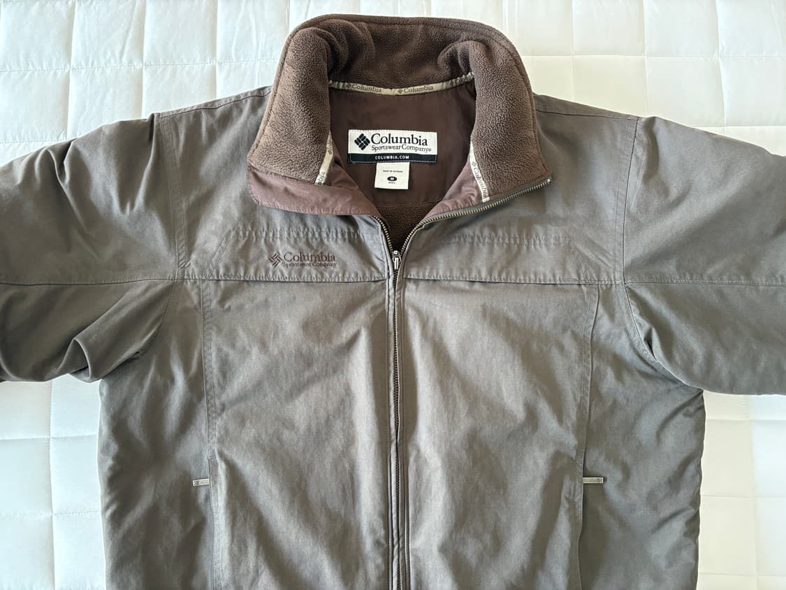 컬럼비아 남성 자켓 M 갈색 안감 후리스 상품이미지3