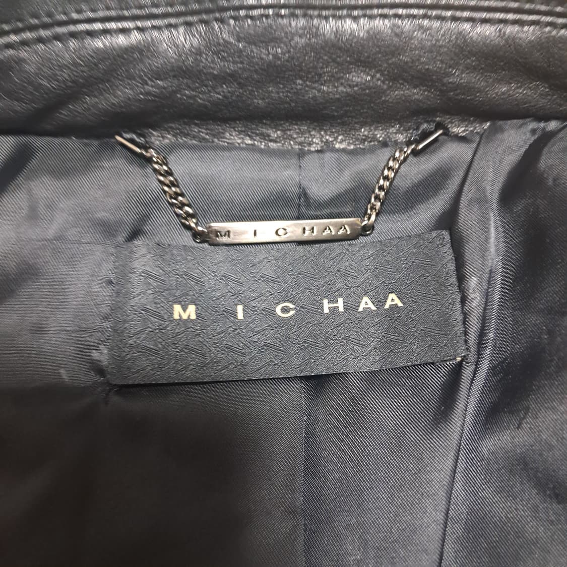 미샤 여성 가죽 램스킨 자켓 블랙 44~날씬55 상품이미지8