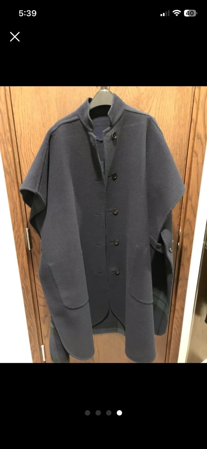 버버리 리버시블 체크 케이프코트 상품이미지3