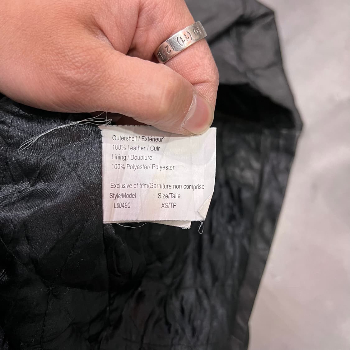  빈티지 패치 자수 레더 자켓 y14991 상품이미지8