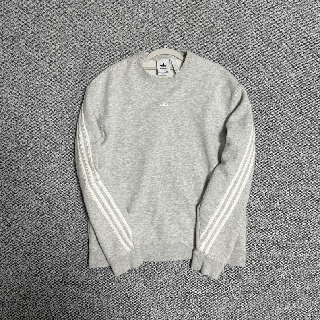 아디다스 파이어버드중앙로고 맨투맨 그레이 2XL 상품이미지1