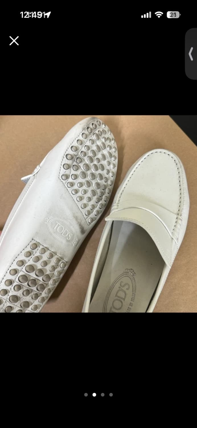 토즈 TOD'S 화이트 드라이빙 슈즈 상품이미지2