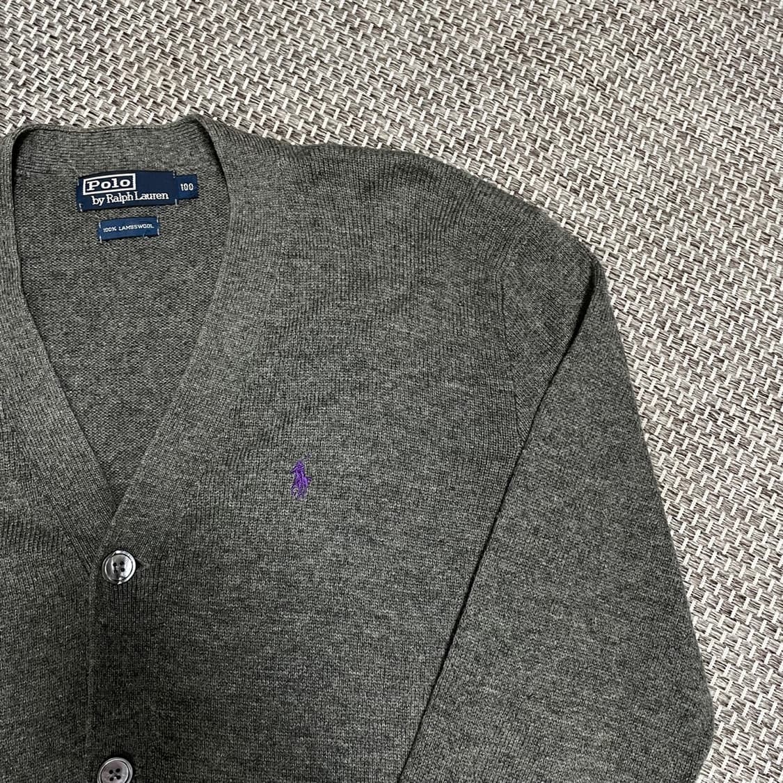 L 폴로 램스울 가디건 상품이미지4