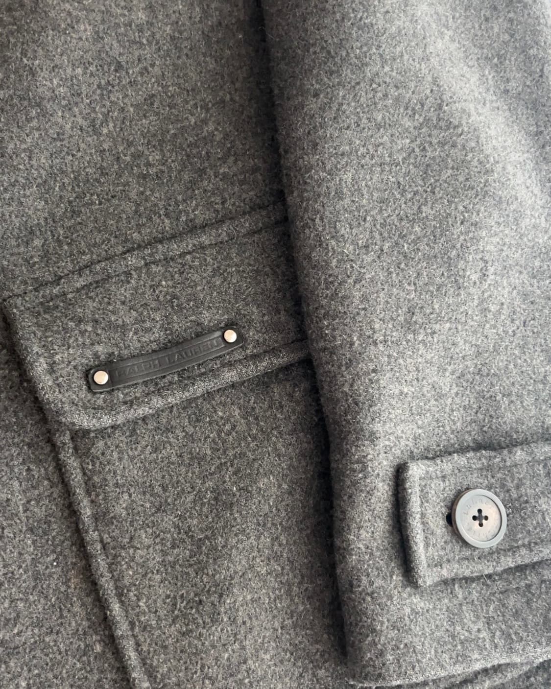 폴로 랄프로렌 차콜 후드 더플 코트 XL 상품이미지3