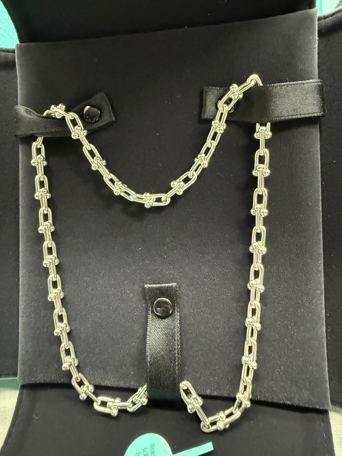 티파니앤코 하드웨어링크목걸이 스몰 실버 상품이미지4