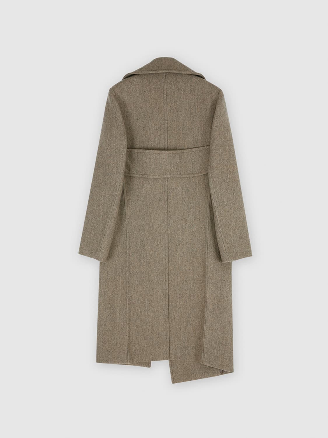 렉토 스프레드 칼라 울 코트 베이지 상품이미지6