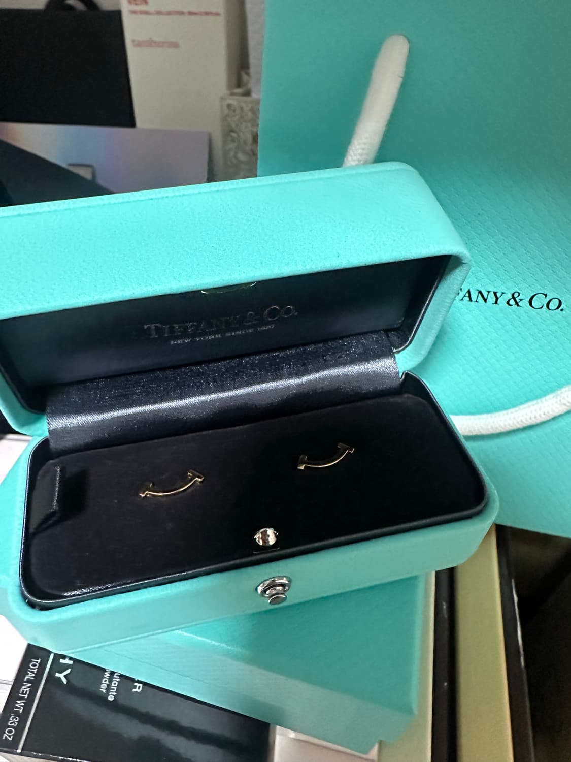 티파니앤코 스마일 이어링 귀걸이 로즈골드 상품이미지1