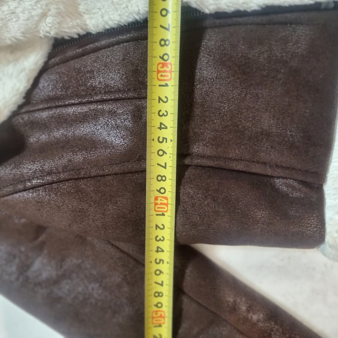 브라운 무스탕 퍼 자켓 상품이미지3