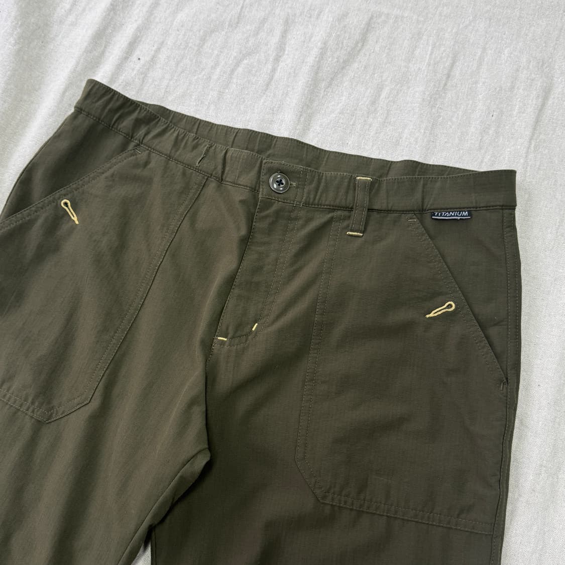 컬럼비아 티타늄 나일론 무릎지퍼 카키팬츠 L 상품이미지2