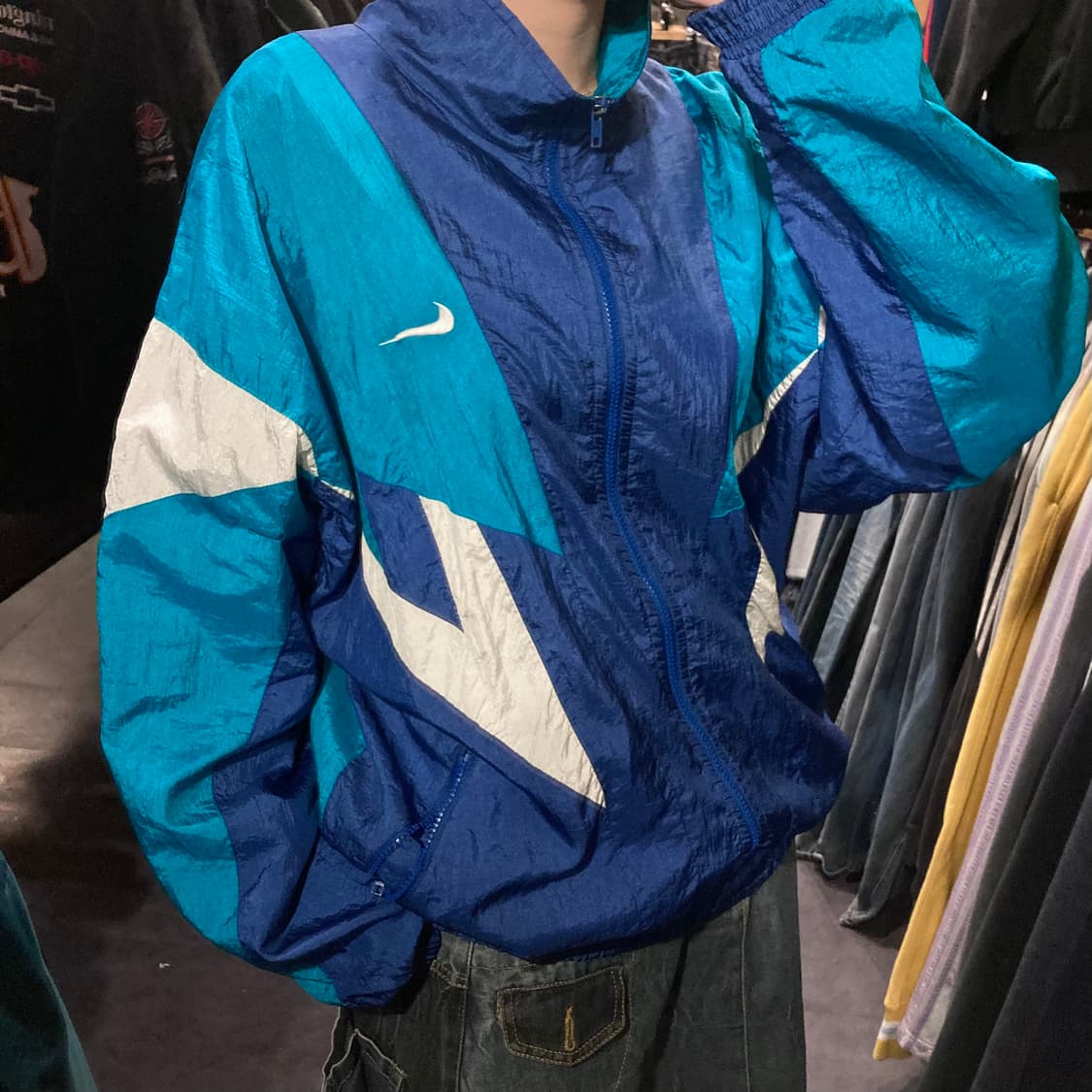 [IM]나이키 바람막이 블루 배색 상품이미지3