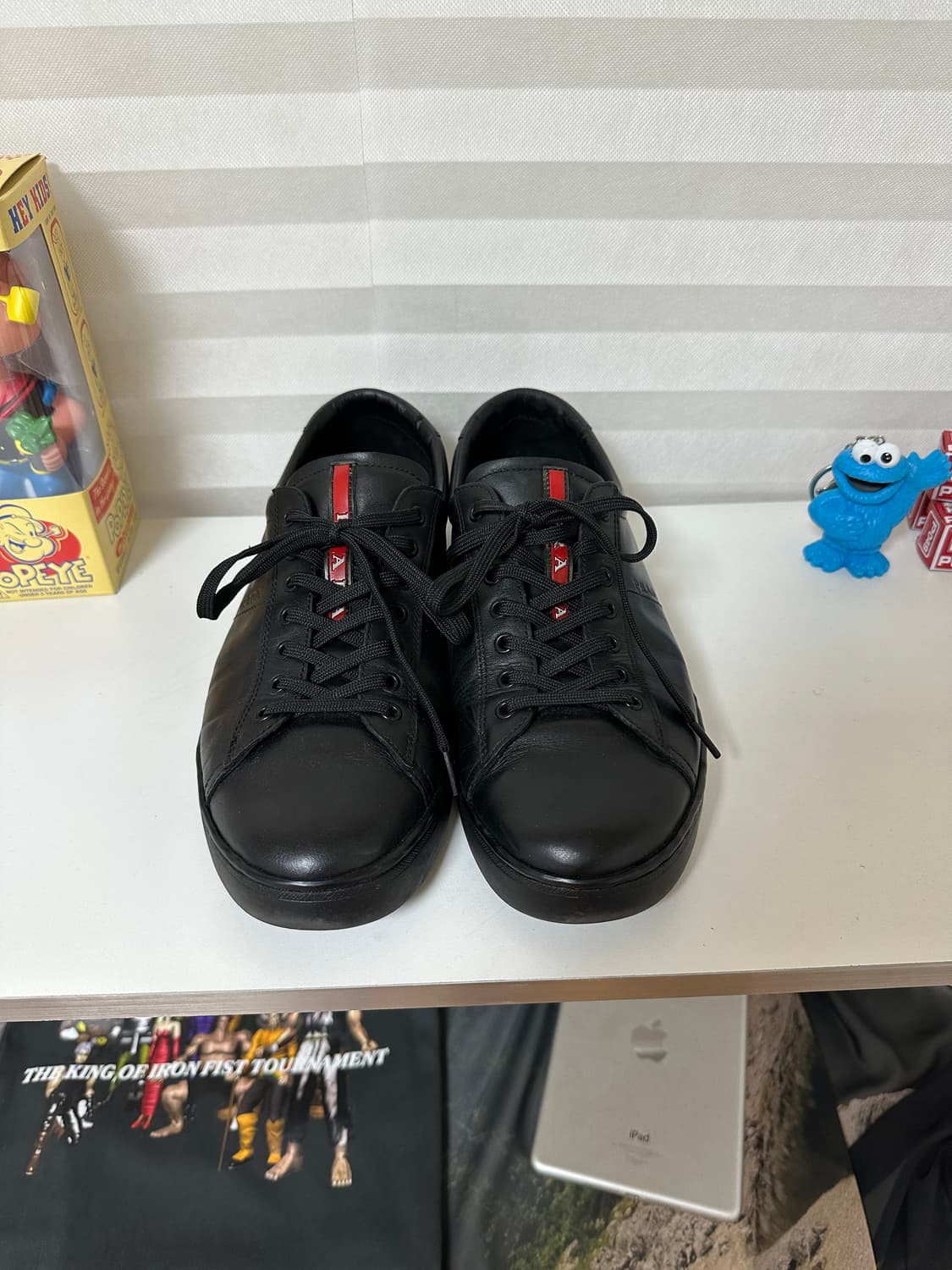 프라다 스포츠 가죽 스니커즈 상품이미지3