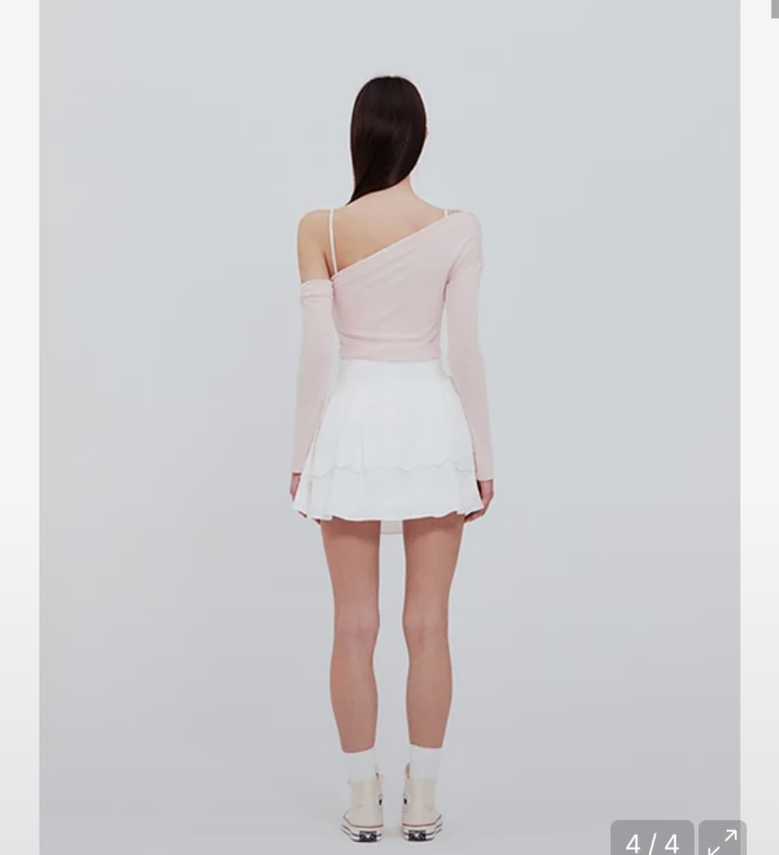 수지,아현착용) 낫유어로즈 언발란스 가디건 세트 상품이미지4