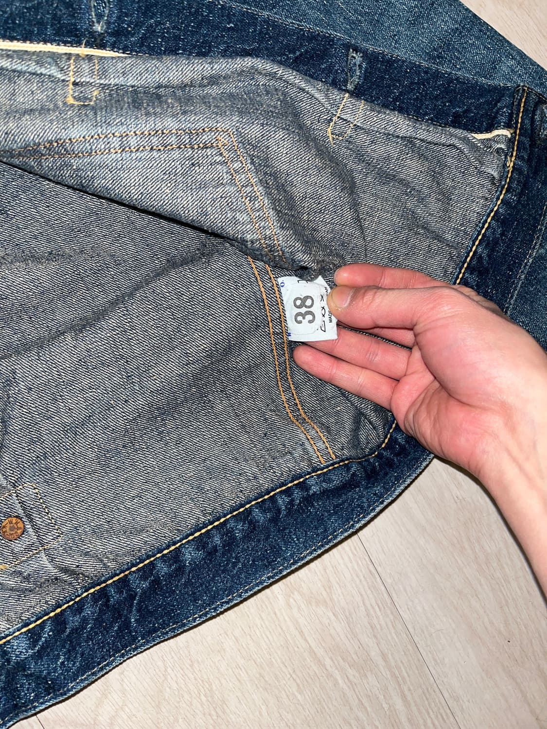 [38]웨어하우스 type 1 덕디거 데님 자켓 T백 2001xx 상품이미지6