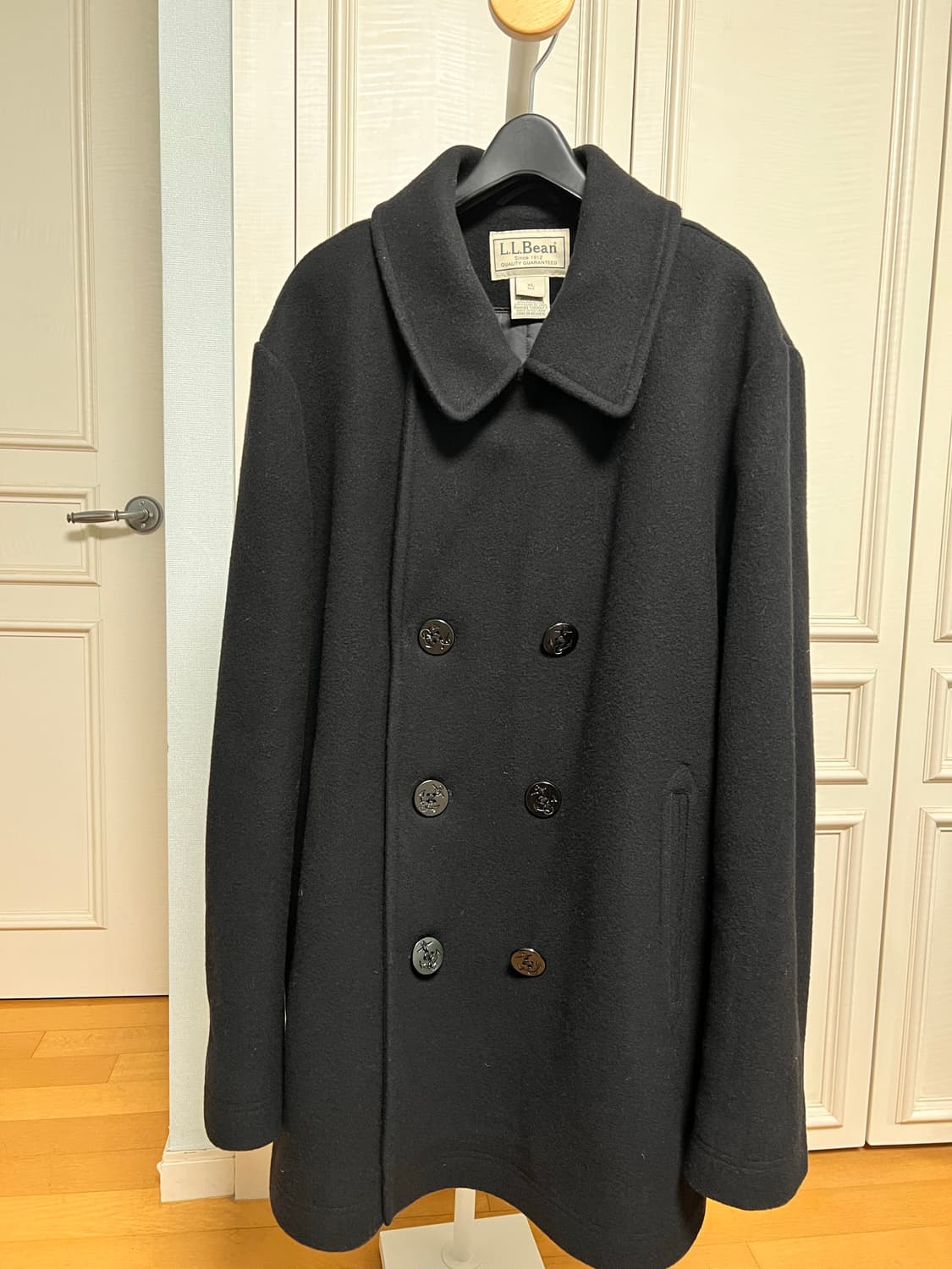 LL Bean Bellandi italy black Peacoat XL 상품이미지2