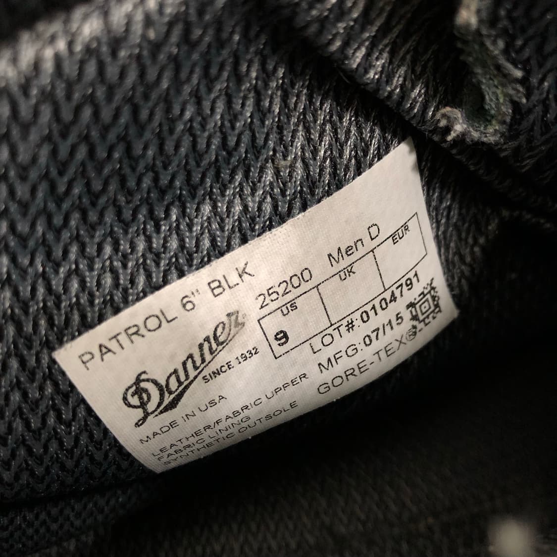 대너 danner 패트롤 6인치 고어텍스 미국 usa 워커 부츠 9D 상품이미지7