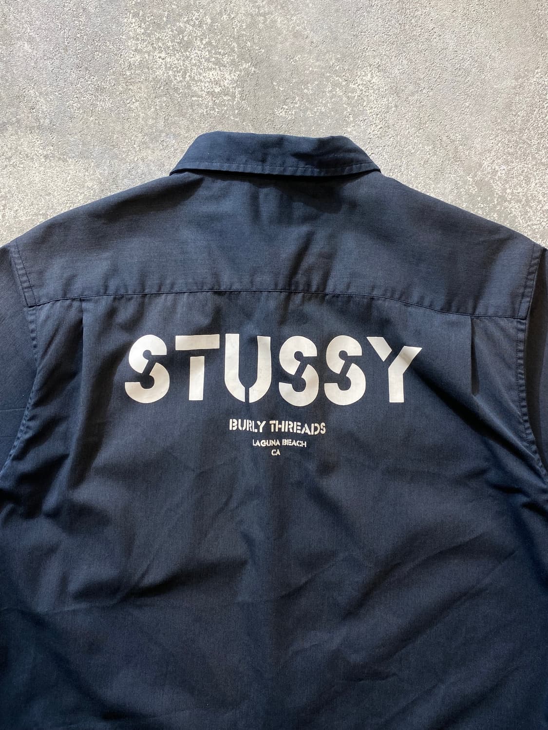 [L] Stussy 스투시 썬 페이드 빈티지 밀리터리 반팔셔츠 상품이미지5