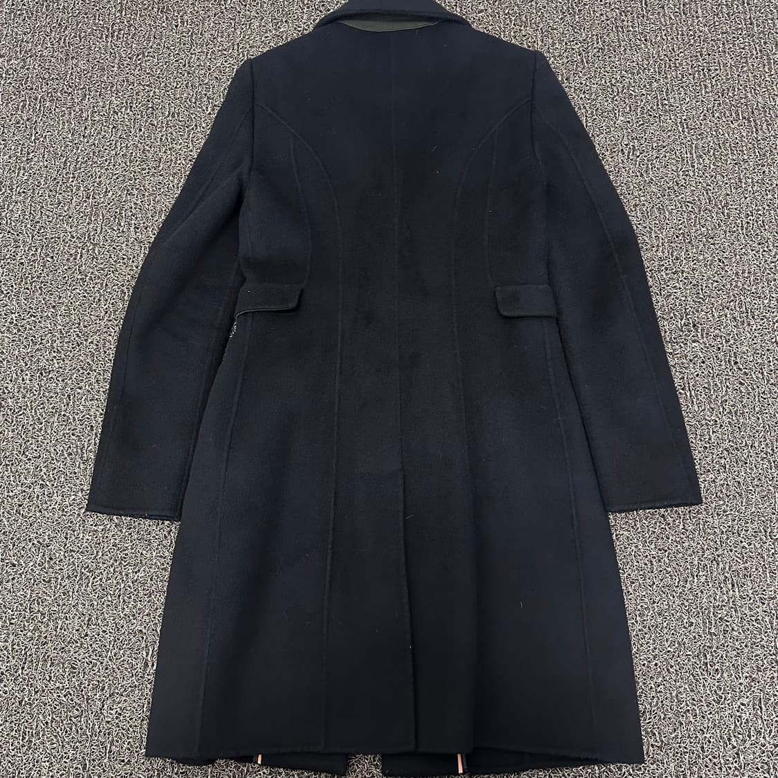 SYSTEM 시스템 한섬 여성 양모 캐시미어 롱 코트 블랙 상품이미지5