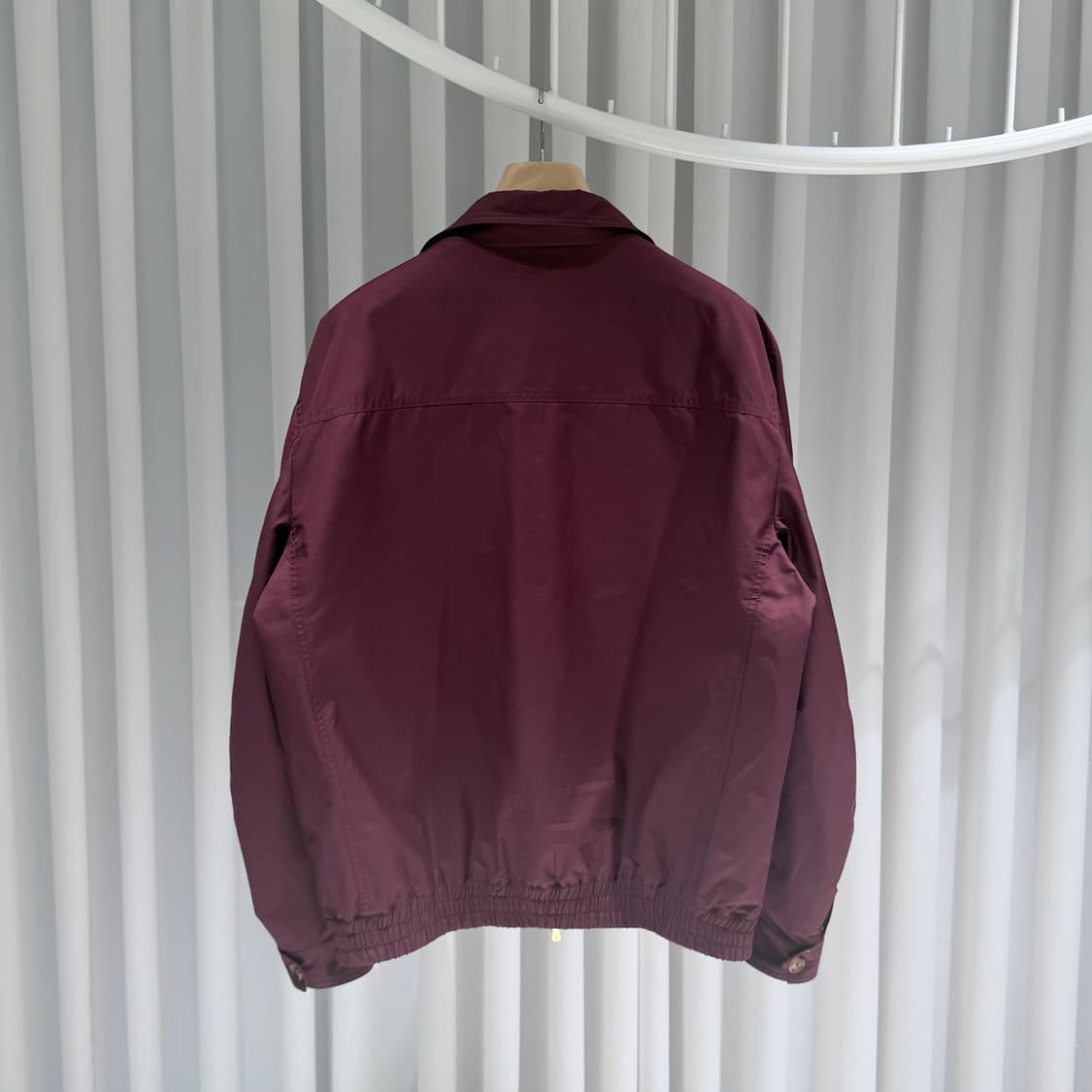 (A+/54) / 브루넬로 쿠치넬리 버건디 봄버 자켓 상품이미지4