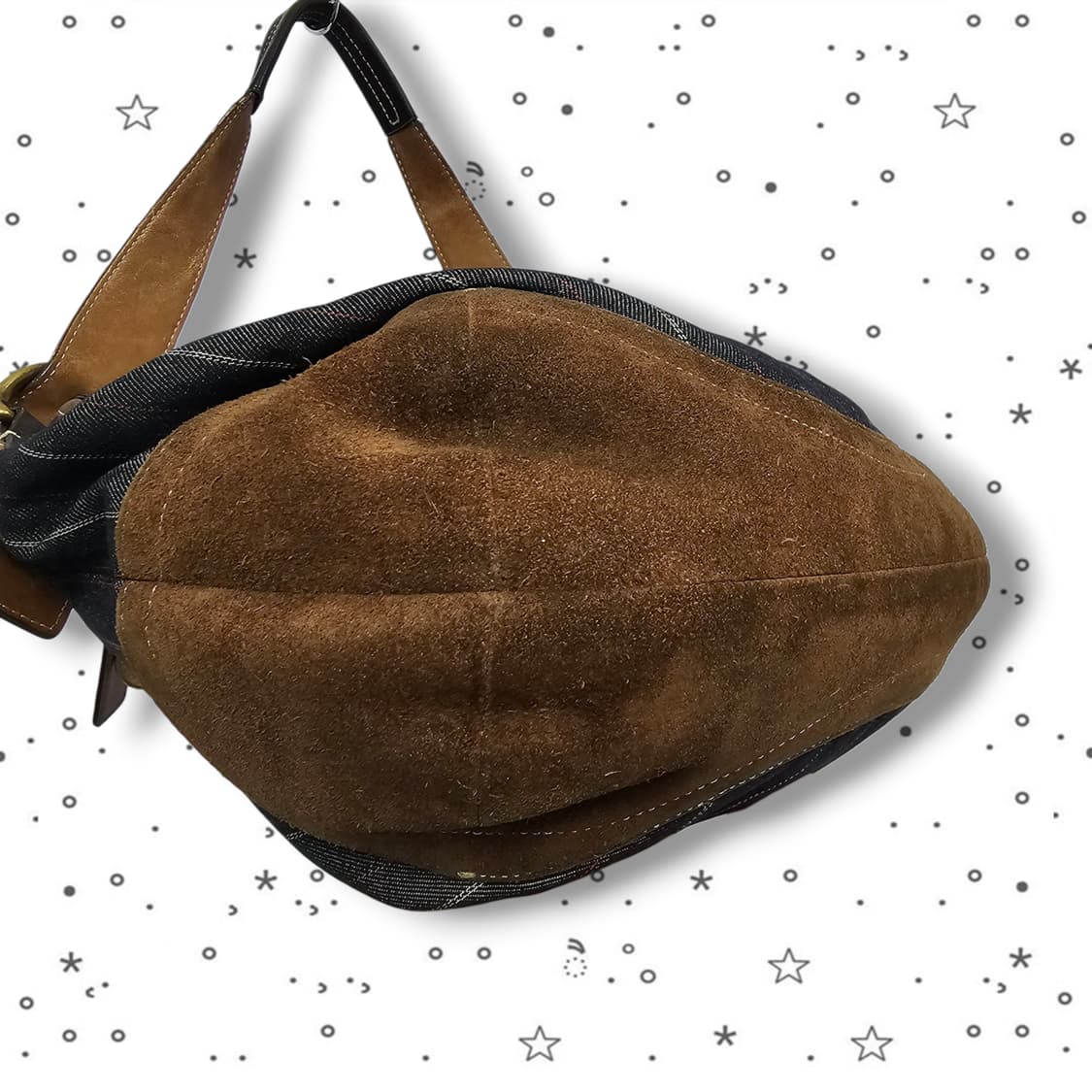 Coach 코치 데님 스웨이드 숄더백 상품이미지5