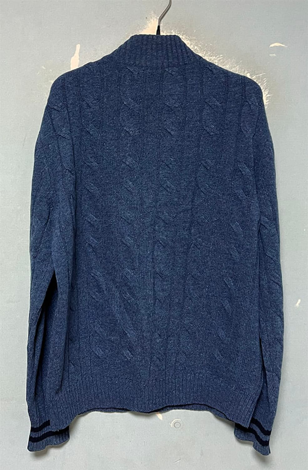 빈폴 남자 니트티 꽈배기 반집업 겨울 케이블 L 100 상품이미지2