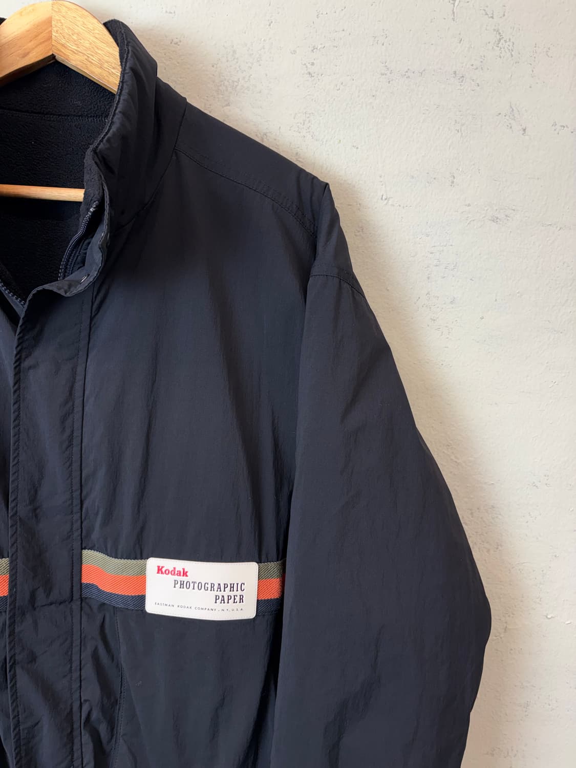 코닥 코다컬러 리버시블 플리스 빅로고 자켓 블랙 상품이미지6