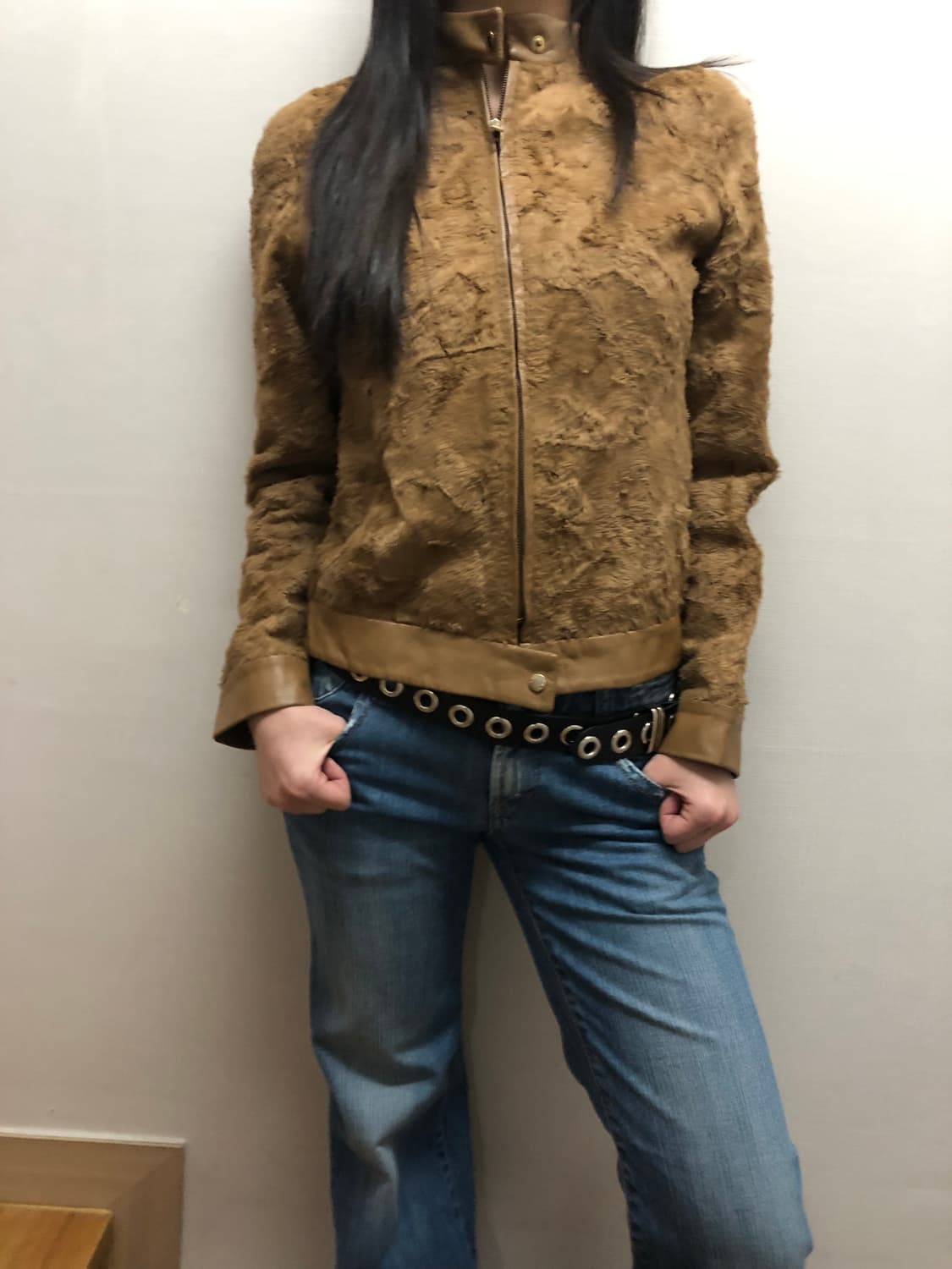 빈티지 브라운 양가죽 자켓 상품이미지2