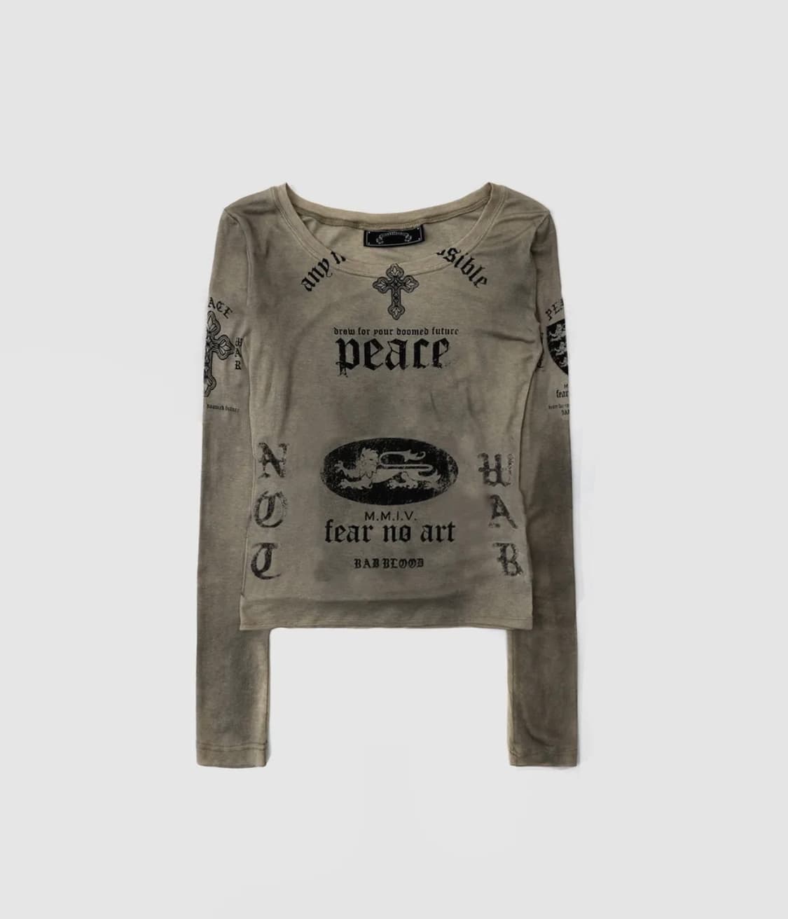 배드블러드 peace not war 루즈핏 티 상품이미지1