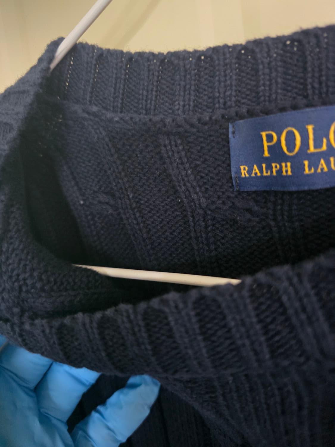폴로 랄프로렌 케이블 반팔 니트 M 상품이미지6