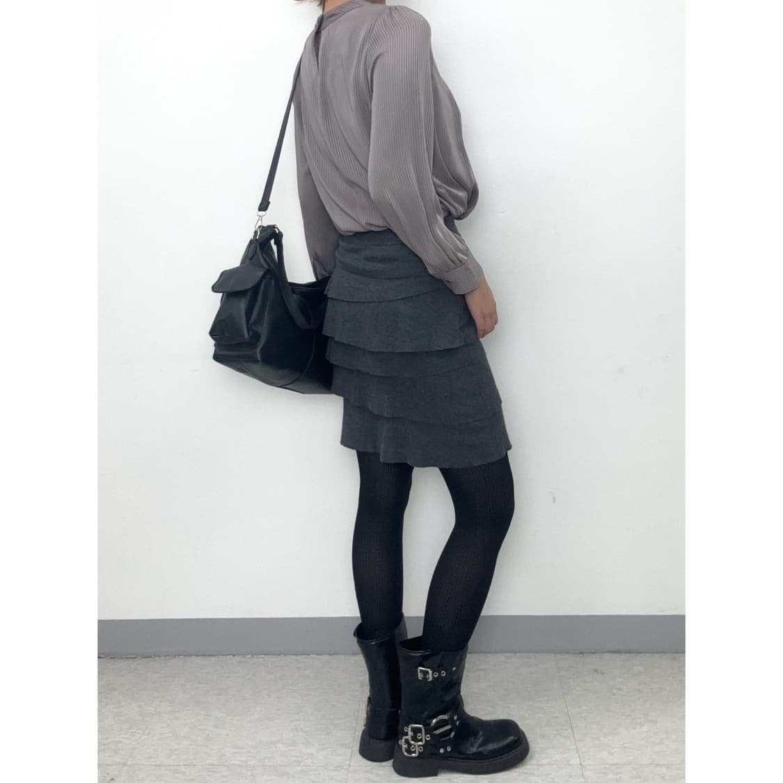 빈티지 브라운 블라우스 상품이미지4